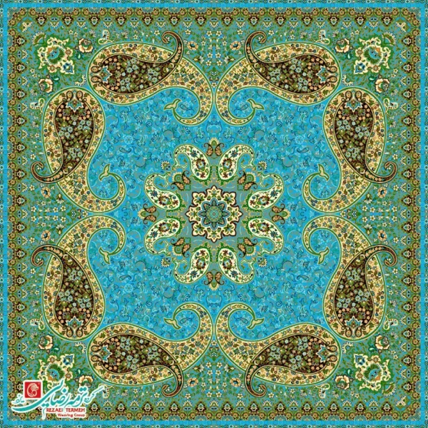 رومیزی ترمه مربع طرح سپند