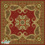 رومیزی ترمه مربع طرح سپند