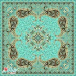 رومیزی ترمه مربع طرح سپند