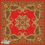 رومیزی ترمه مربع طرح سپند