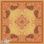 رومیزی ترمه مربع طرح سپند