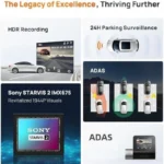 دوربین خودرو شیائومی Xiaomi 70mai A510 Dash Cam Set همراه دوربین عقب - Image 2