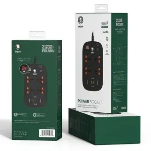 محافظ برق و شارژر گرین لاین مدل GNPS2PDBK 