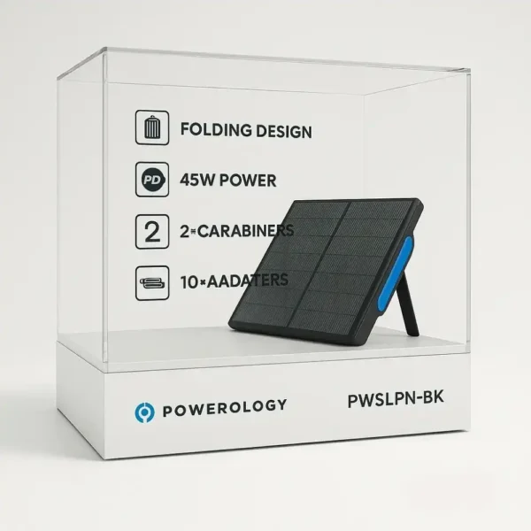 پنل خورشیدی تاشو پاورلوژی مدل Powerology SP60W