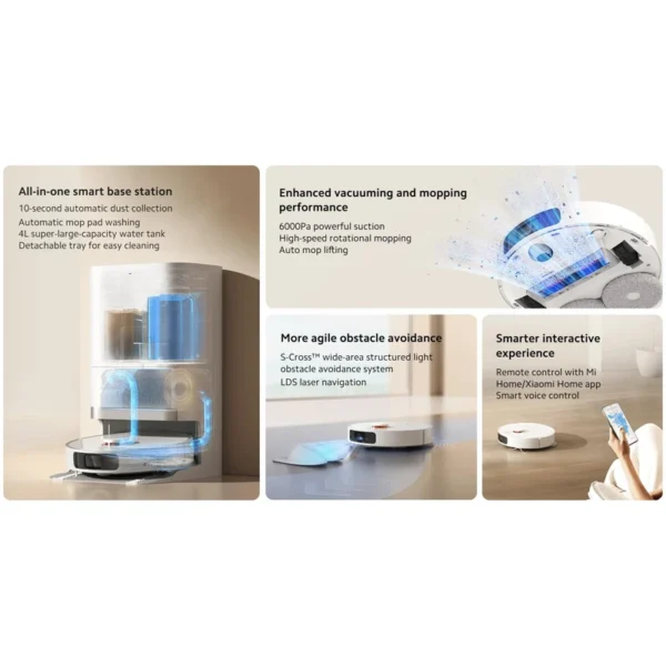 جاروبرقی شیائومی مدل Vacuum X20 Pro پک اصلی- تحویل 15 روز کاری - Image 5