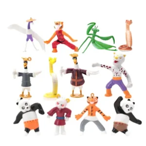فیگور پاندای کونگ‌فوکار Kung fu Panda مجموعه 12 عددی