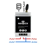 رله پیامکی 1 کانال هانتک مدل SMS + RF