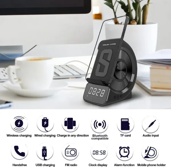 شارژر وایرلس اسپیکردار چندمنظوره WD-200