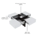 میز پذیرایی آریا
