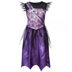 کاستوم و کلاه دخترانه طرح Miss Halloween