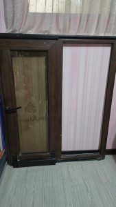 پنجره دوجداره دولنگه ریلی فولکس