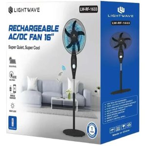 پنکه شارژی لایت ویو مدل LW-RF1633
